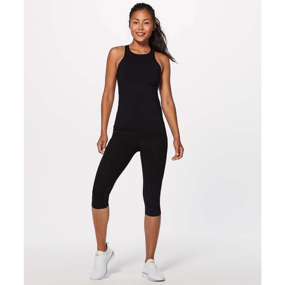 Lululemon In Traning Tank Sports Bra Black Size 8